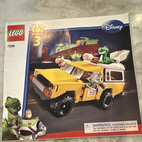 LEGO Toy Story 7598 Garbage Truck Getaway Manual Booklet Illustrated