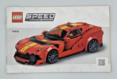 Lego Speed Champions 76914 Ferrari 812 Competizione Instruction Manual Only 2023