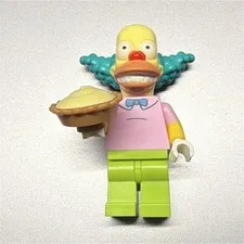LEGO Krusty the Clown Minifigure The Simpsons with Pie Accessory SIM014