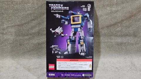 LEGO Icons 10358 Transformers Soundwave 1505 Pieces Model Converts Sound Brick +