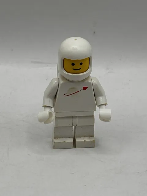 LEGO Classic Space White Astronaut Minifigure w/ Helmet Air Tanks Vintage 1978