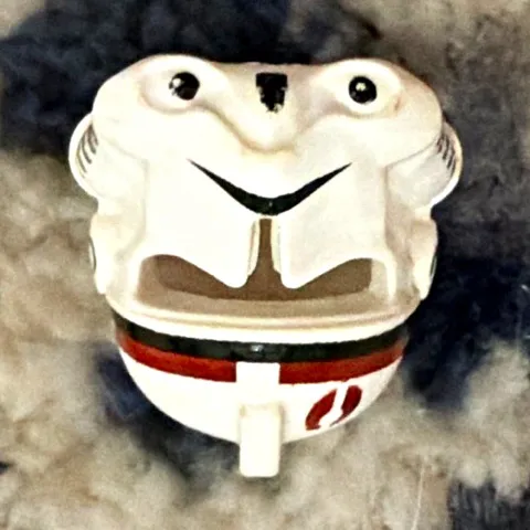 LEGO Star Wars Clone Trooper Minifigure Helmet Headgear Printed White Red
