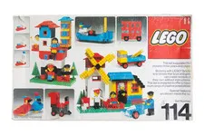 Vintage LEGO Set 114 Universal Building Set Original Box & Tray Incomplete