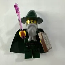 Lego Castle Minifigure CAS509 Kingdoms Dark Green Wizard Chess King