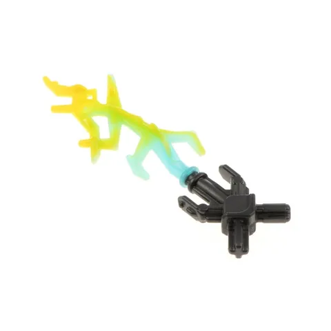 1x LEGO Hero Factory Weapon Sword Licht Blitz Grey Blue Yellow 6283 98588pb01