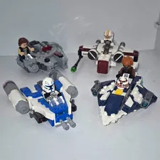 LEGO Star Wars Mixed Lot Minifigures & Small Builds/Vehicles Multicolor