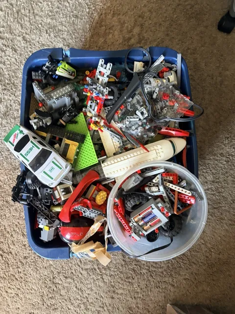 LEGO 28 lbs Pounds Random Parts Pieces Building Plates Blocks Washed Bulk Lot.