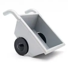 LEGO DUPLO Wheelbarrow Construction Site Garden Farm Tool Silver Black 2292c01