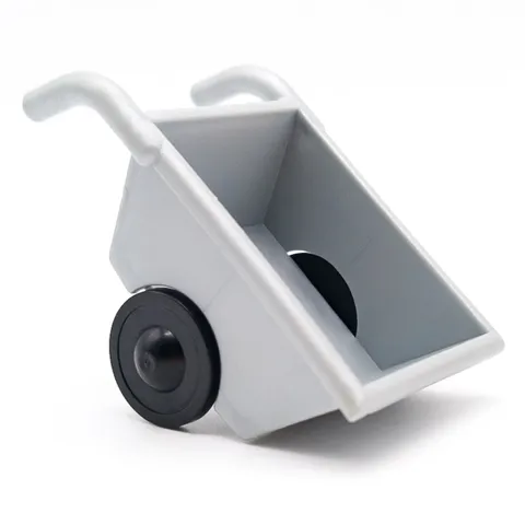 LEGO DUPLO Wheelbarrow Construction Site Garden Farm Tool Silver Black 2292c01