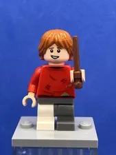 Ron Weasley (Red Sweater, Leg Cast) hp328 - LEGO Harry Potter Used Minifigure