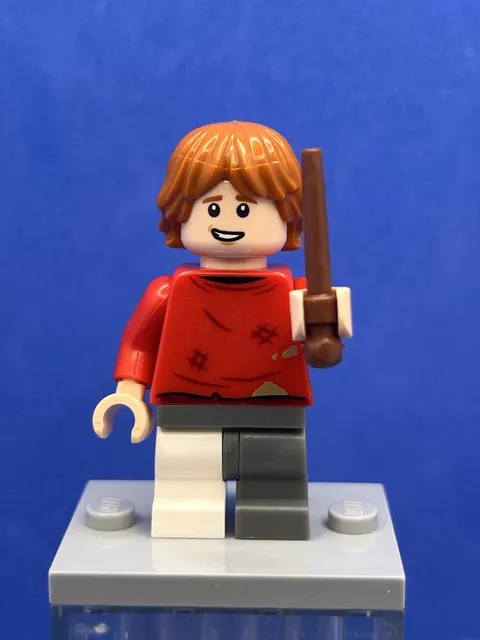 Ron Weasley (Red Sweater, Leg Cast) hp328 - LEGO Harry Potter Used Minifigure