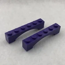 LEGO 92950 Dark Purple Arch 1 x 6 Raised Arch (x2)