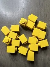 LEGO 3005 Yellow Brick 1 x 1 Bulk 19 Pieces