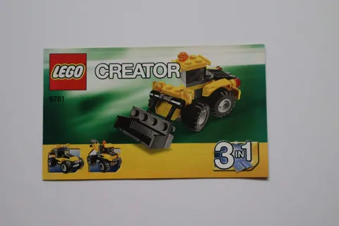 LEGO® 5761 Creator 3 In 1 Mini Digger Instruction Manual Only!