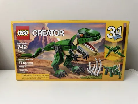 LEGO Creator 3in1 31058 Mighty Dinosaurs RETIRED 174 pcs T-Rex Triceratops
