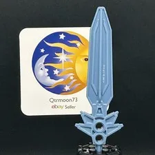 LEGO Brand KNIGHTS KINGDOM Large Figure WEAPON Part ~47462~ PEARL SAND BLUE x1