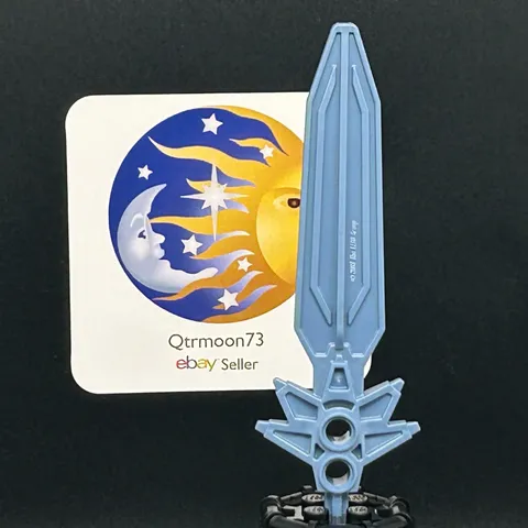 LEGO Brand KNIGHTS KINGDOM Large Figure WEAPON Part ~47462~ PEARL SAND BLUE x1