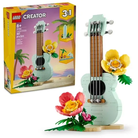 LEGO Creator 3 in 1 Tropical Ukulele Building Toy - Build & Display Set for Kids