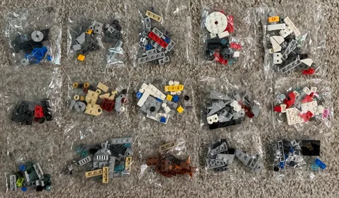 15 Unopened Tiny Lego Bags from Sets Extras Pieces Parts NEW