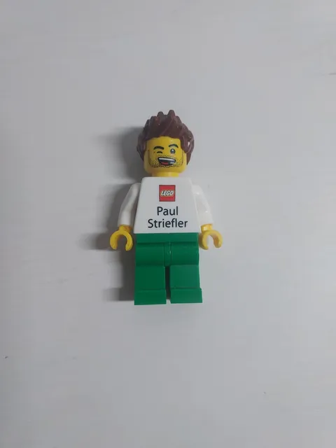 Lego Paul Striefler Employee Business Card Minifigure Rare Retired