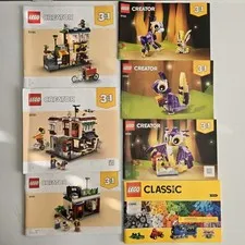 LEGO Creator 31131 Instruction Manual Downtown Noodle Shop Only 31125 10696