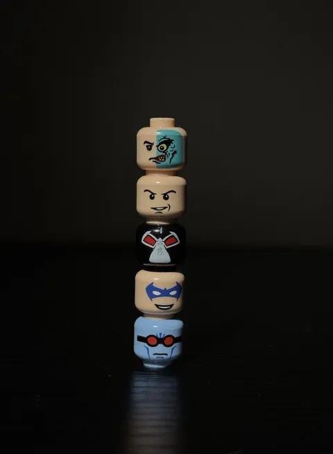 Pad Printed Custom Lego Head Lot