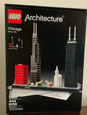 LEGO Architecture Chicago 21033 Skylines Set 444pcs 12+ w/Box Booklet 2017