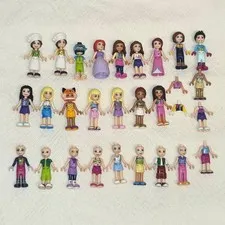29 LEGO Friends Mini Dolls Figures Mixed Lot Genuine Replacement Parts Bundle