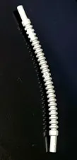 Lego 27328 FLAT SILVER Hose Flexible Ribbed w/ 8mm Ends 10L / 8.0cm 〰️ 1pc