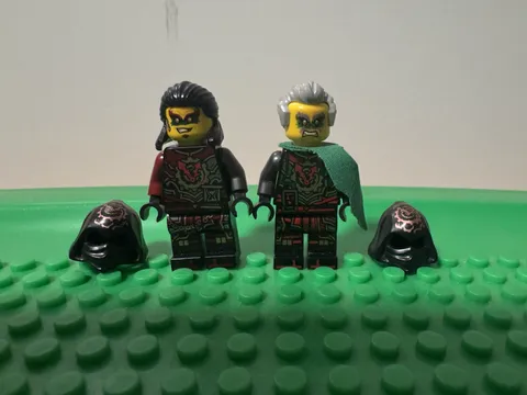 LEGO Ninjago Time Twins Acronix and Old Krux Set, Hair and Masks Included