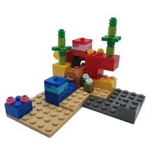 LEGO Minecraft: The Coral Reef 21164 100% Complete With Manual No Minifigures