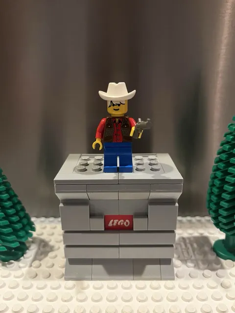 LEGO Minifigure ww012 Deputy Zack Western Cowboys 1996 w/ Pistol HTF Nice!