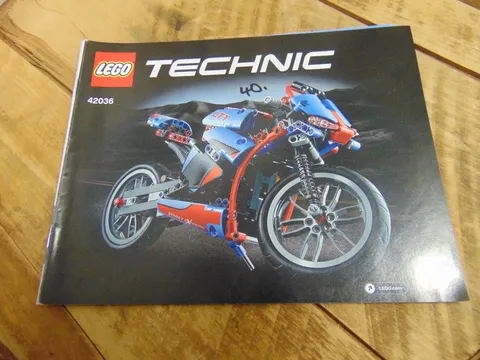 Lego 42036 Technic Street Motorcycle Instructions Booklet MANUAL ONLY 2015