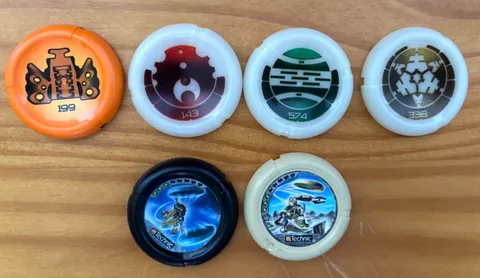 LEGO Technic Throwbot Slizer Throwing Disc Lot Bionicle disk  lot vintage