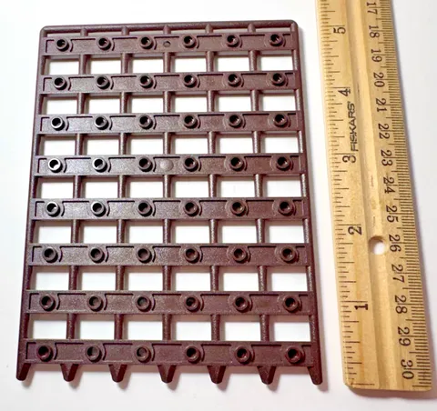 Lego 1 x 12 x 16 Gate Piece (75005) Star Wars Rancor Pit Portcullis Door, Brown