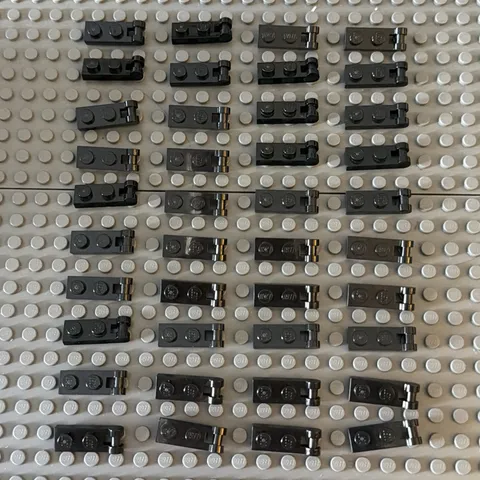 Lego Lot Black Plate Modified 1x2 with Handle 60478 (lot of 40)