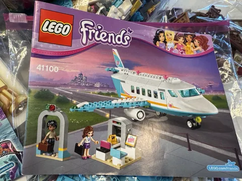 LEGO Friends 41100 Heartlake City Airplane Instruction Booklet and plane pieces 