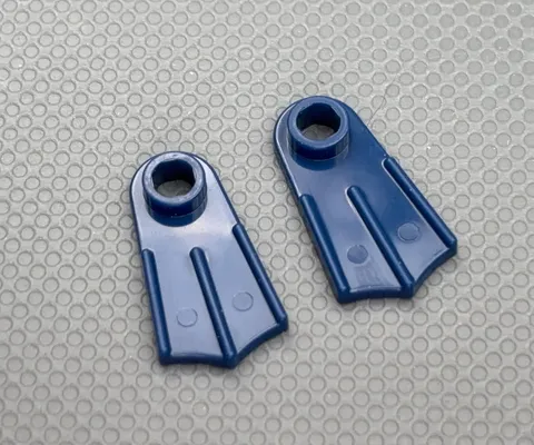 LEGO Minifigure Dark Blue Swimming Scuba Flipper Series 29 Footgear 2599a (x2)