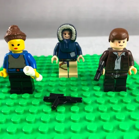 LEGO Star Wars Minifigure Lot Han Solo x2 versions Hoth Parka and Padmé Amidala