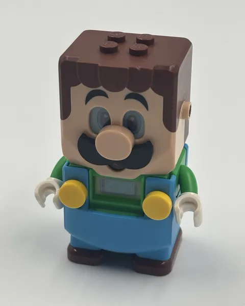 LEGO Super Mario Luigi Electronic Interactive Figure ***CLEAN*** Works / Tested!