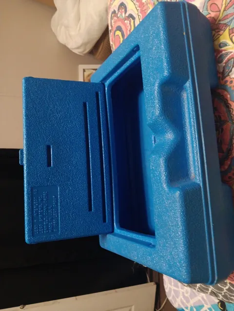 Vintage 1983 Lego Blue Plastic Storage Box Container Carrying Case Only-No Legos