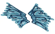 Lego Ninjago Cloth Wings Water Dragon From Set 71754 NEW Blue Water Dragon Wings
