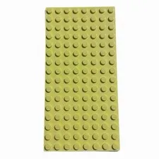 LEGO Yellow 8 X 16 STUD Baseplate 2.5” X 5” PIECE #3865 92438 Bricks Building