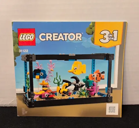 LEGO Creator 31122 Fish Tank Illustrated Manual Booklet English 2022 8+