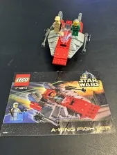 LEGO Star Wars 7134 A-Wing Fighter 99.9% complete with manual