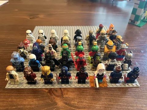 HUGE LEGO Minifgure Lot 42 Rare Figs Star Wars Marvel DC TMNT and More!