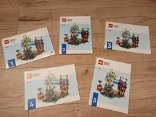 LEGO City Downtown 60380 Manuals Only - Set of 5