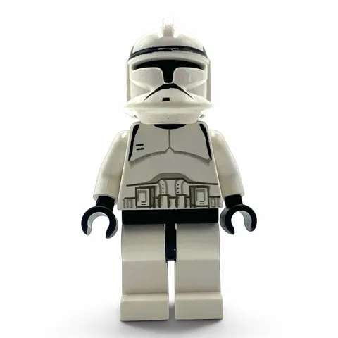 Lego Star Wars Black Head Clone Trooper Phase 1 Minifigure SW0058 from 7163