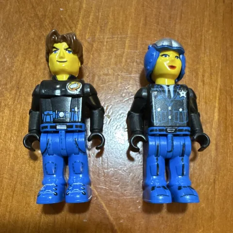 LEGO jack stone Police Officer Minifigures Lot of 2 - male and female