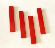 Original LEGO Parts Lot - 6636 - Smooth Tile Dish L6 - Red - Red